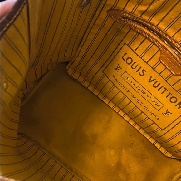 Louis Vuitton 2007 Neverfull GM Dark Brown Monogram Tote. PRE OWNED Made France - Picture 5 of 16